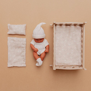 Кукла с кроваткой Mrs. Ertha "Joy Little Daisys", очарование маргариток, 20 см